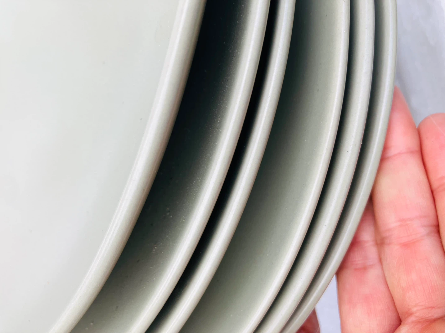 IKEA Matte Green Dinner Plates x6 - photo 2