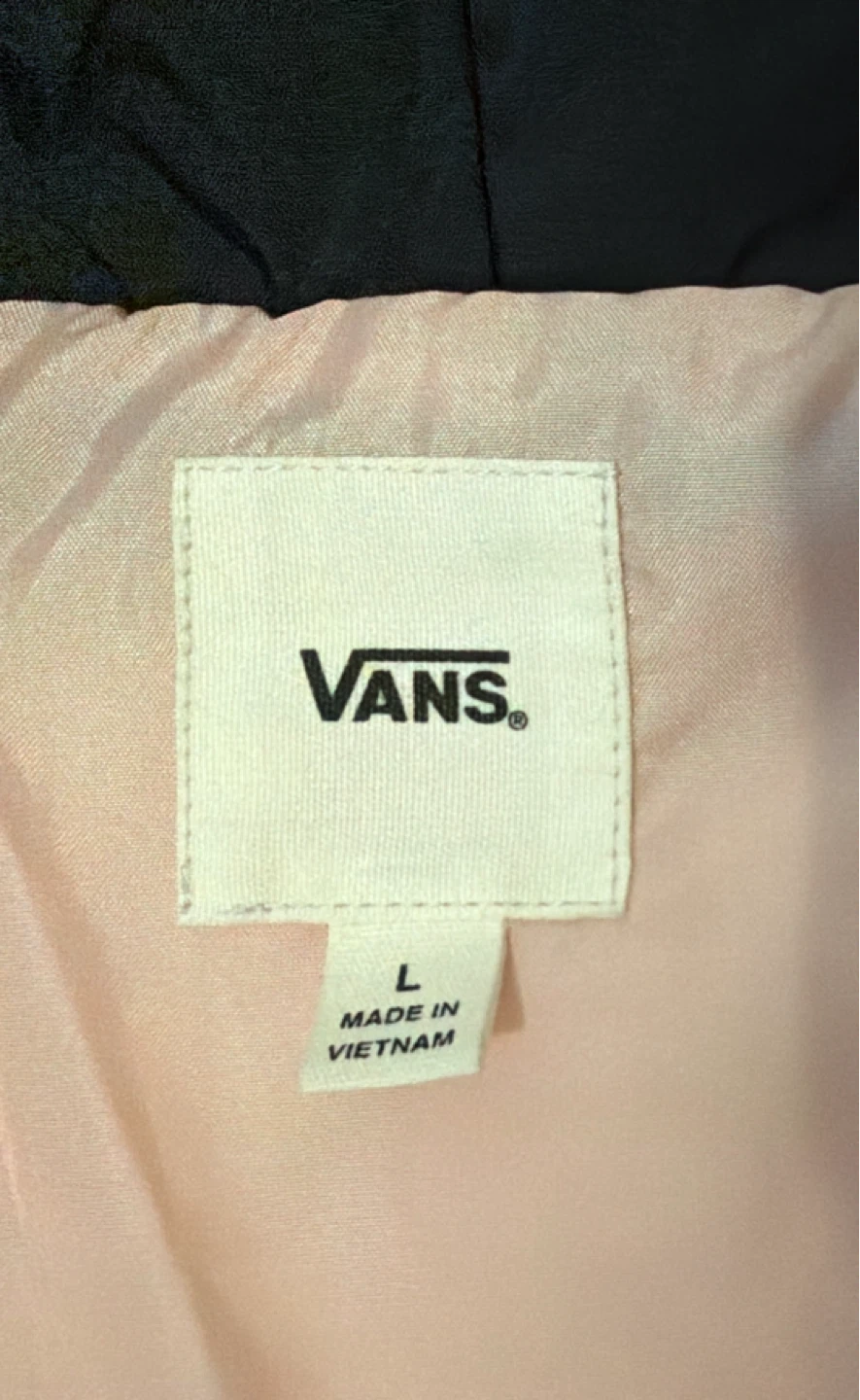 Vans Quilted Bomber Jacket with Hood - Olive Green - Size L - photo 3
