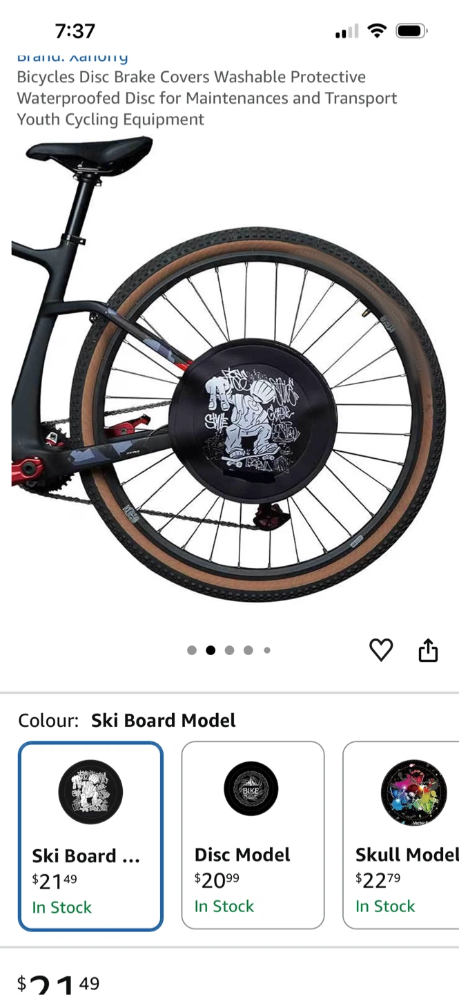 ENLEE Bicycles Disc Brake Covers - Ski Board Model