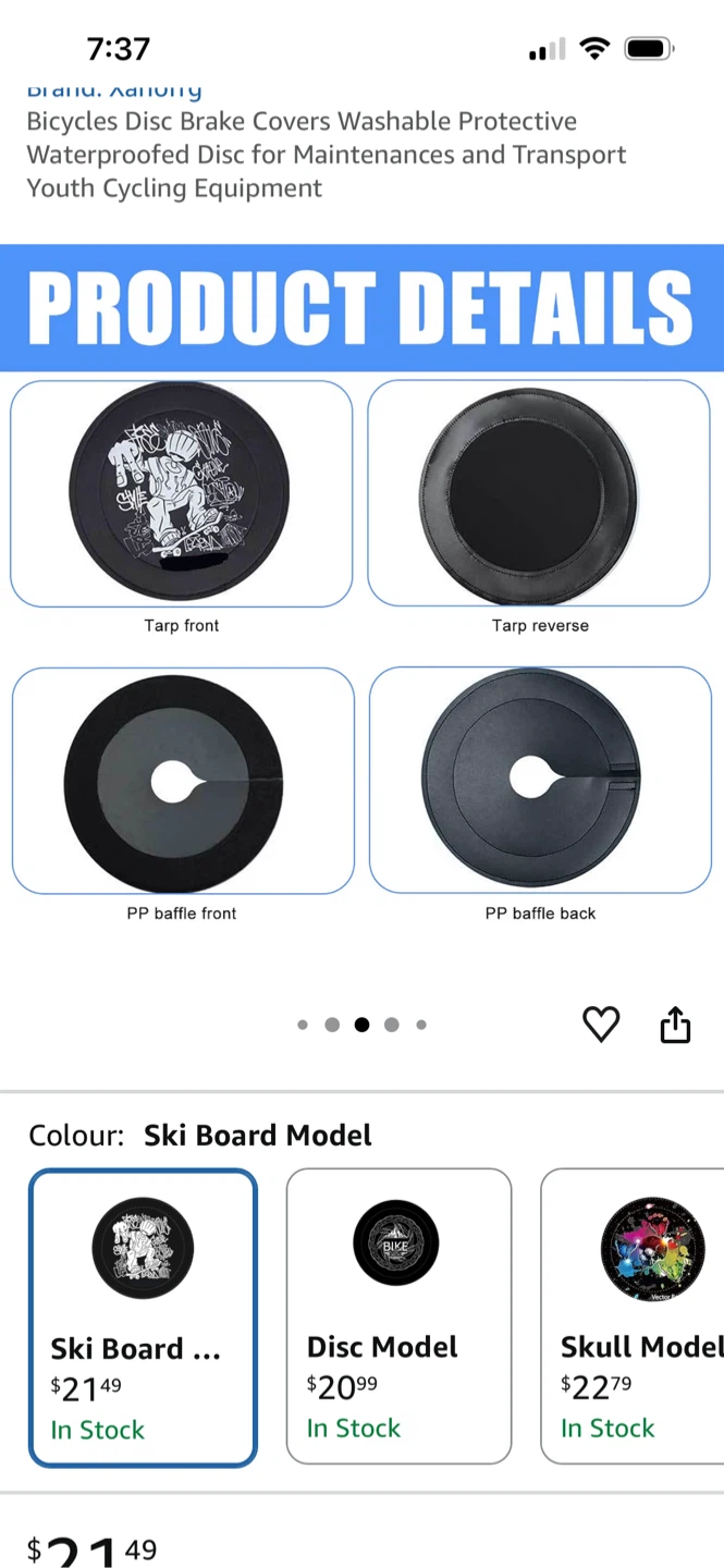 ENLEE Bicycles Disc Brake Covers - Ski Board Model - photo 3