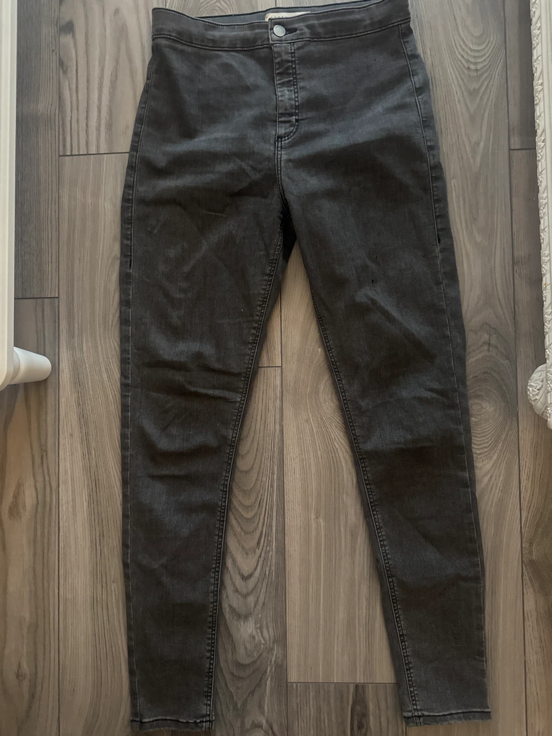 TOPSHOP Joni Grey High Waisted Jeans W30 L32