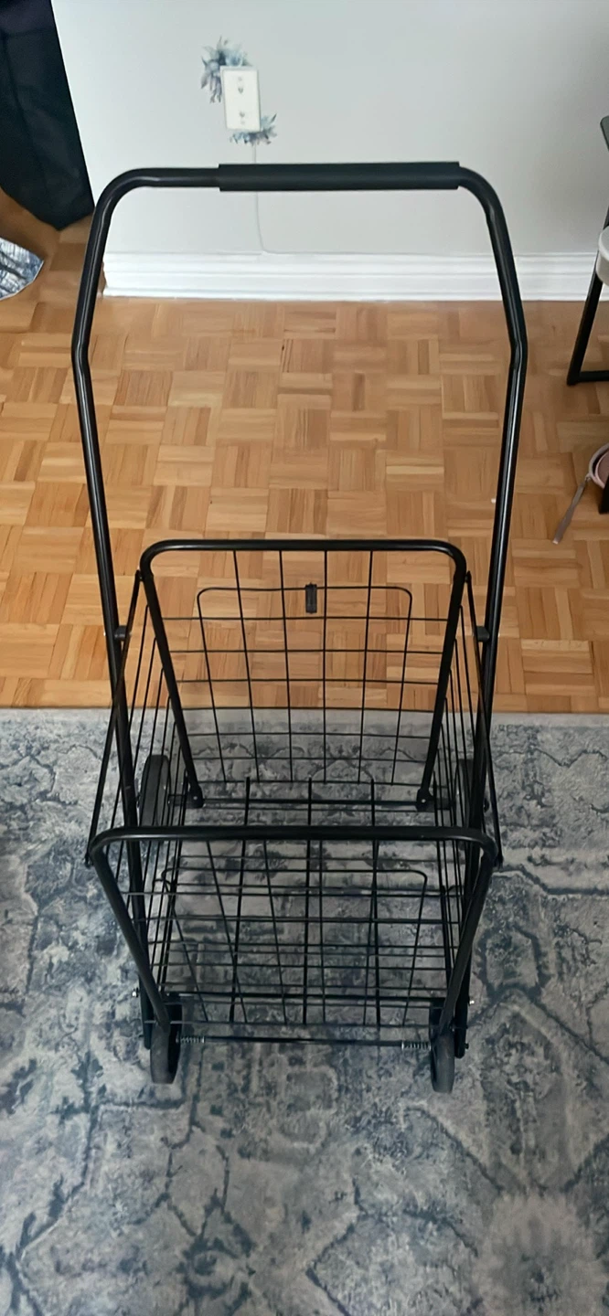 Black Rolling Cart