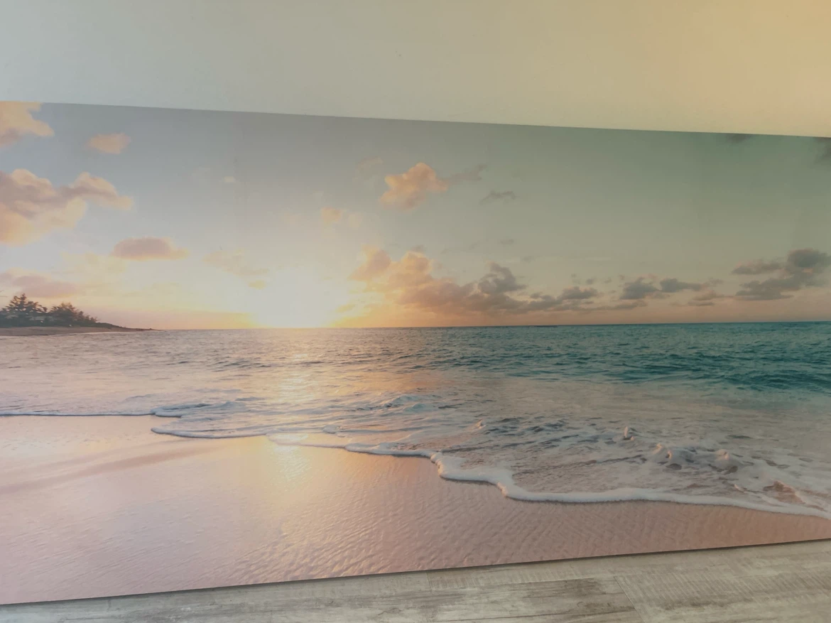 Canvas Wall Art - Beach Sunset Scene - photo 2