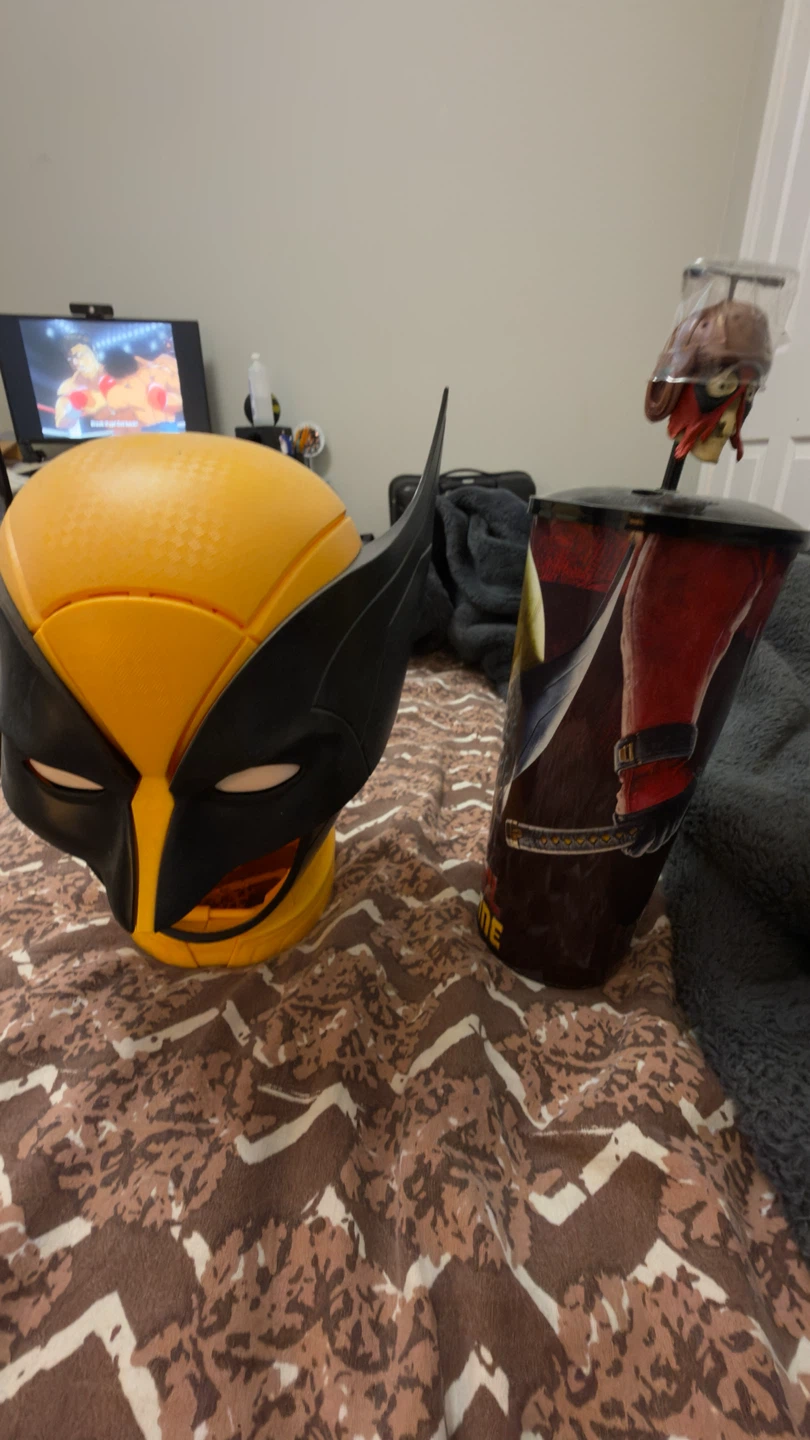 Wolverine Mask and Deadpool Tumbler