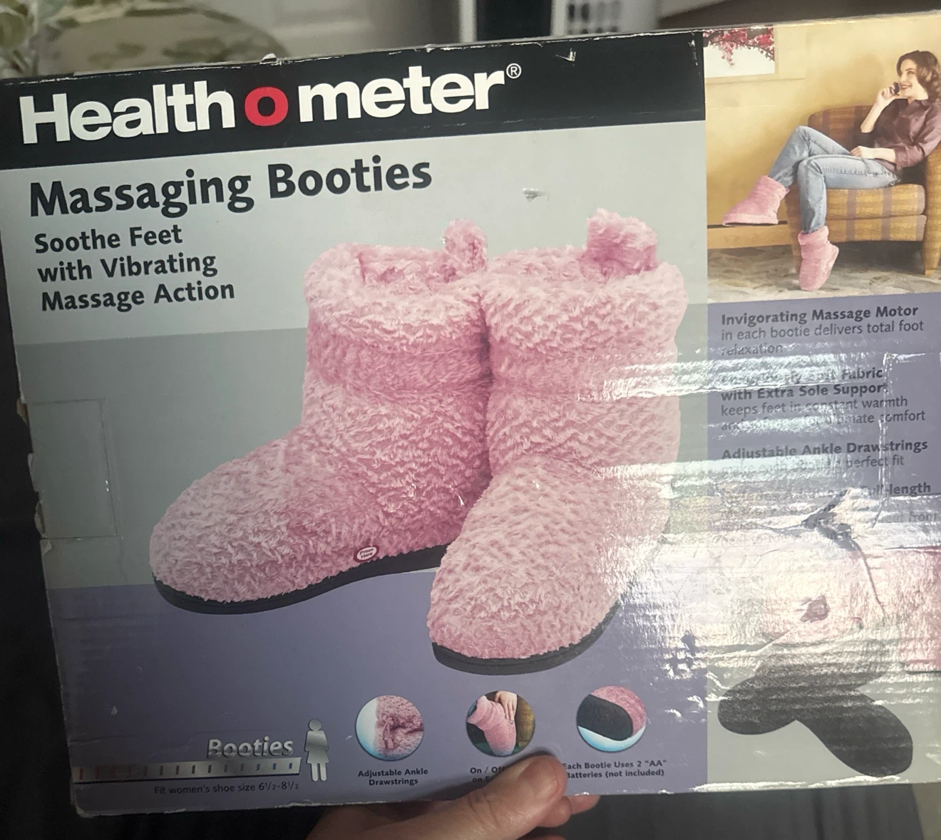 Health o meter Massaging Booties - Pink