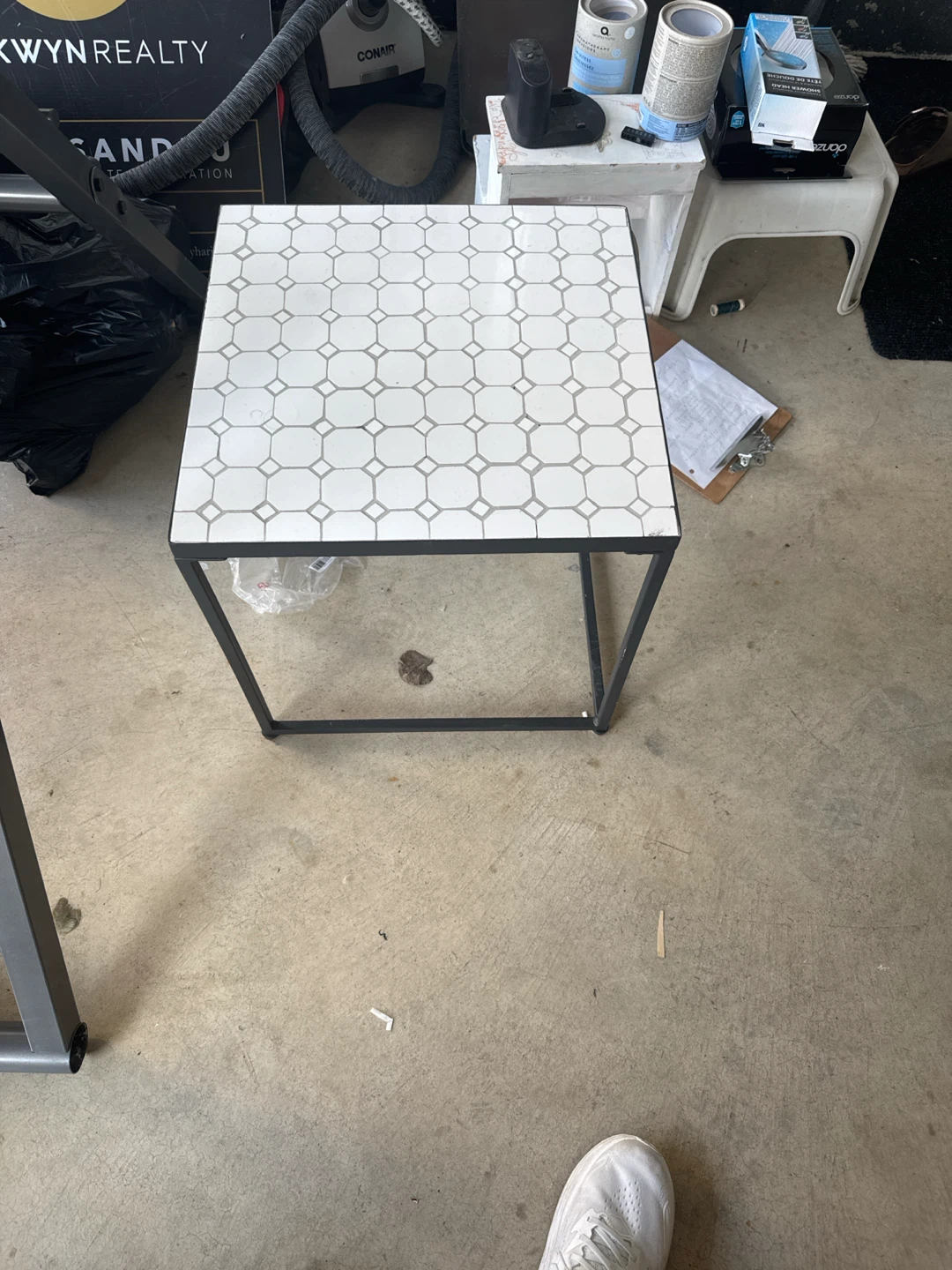 Square Tile Top End Table