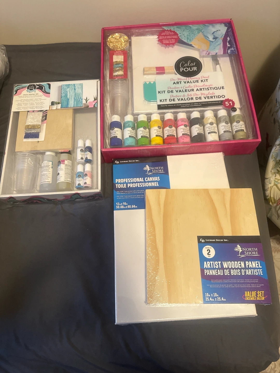 Color Pour Art Value Kit & North Shore Art Panels
