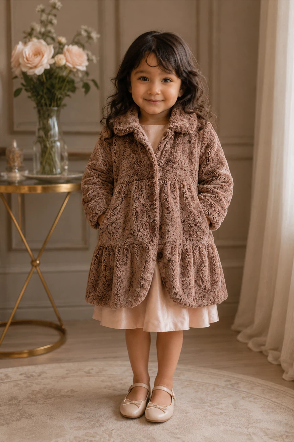 Widgeon Faux Fur Coat Size 4 - photo 4