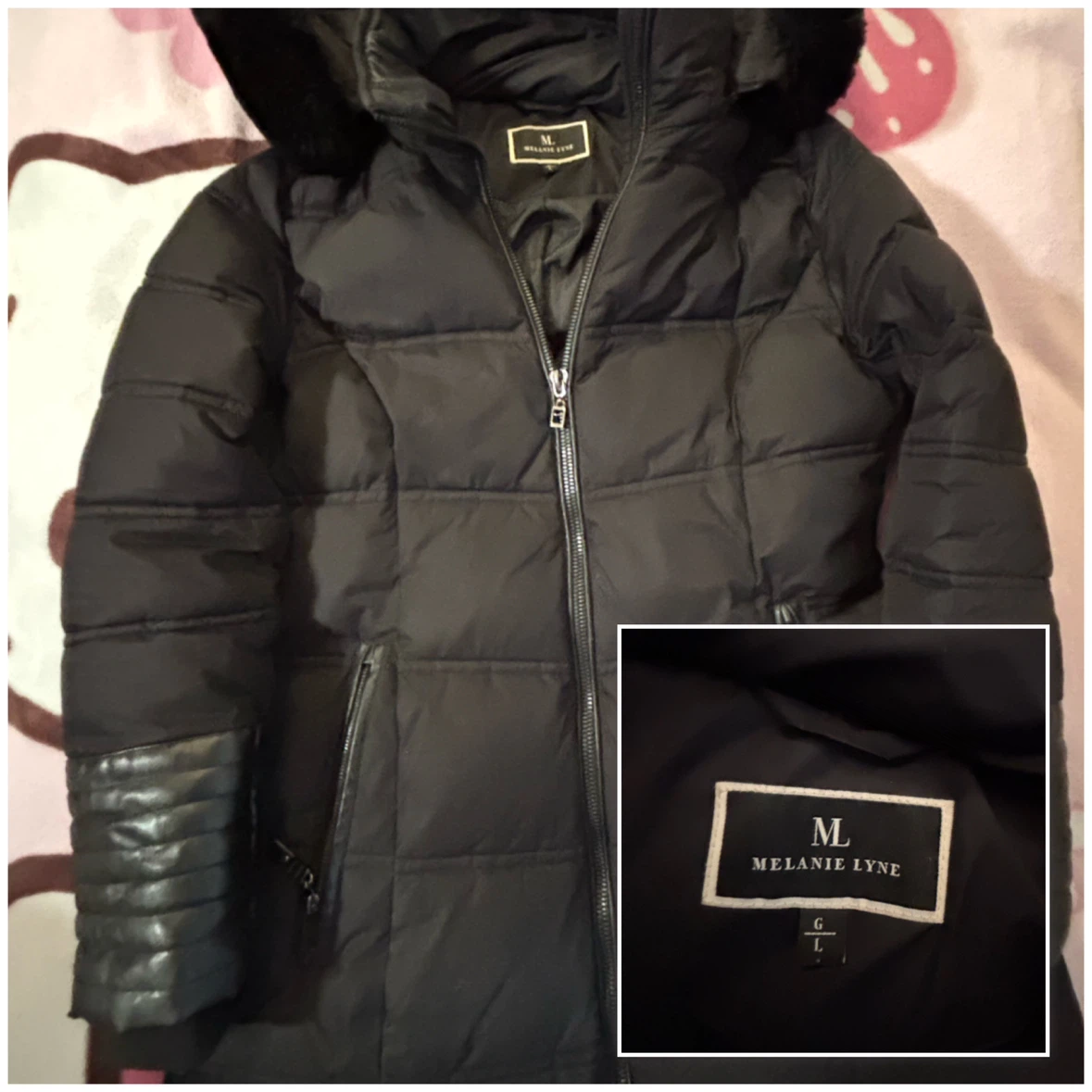 Melanie Lyne - Puffer Coat - *Size Women Large/Black*