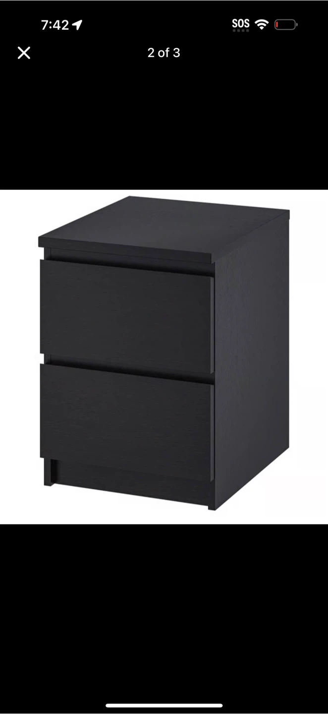 IKEA HEMNES 2-Drawer Nightstand - photo 5