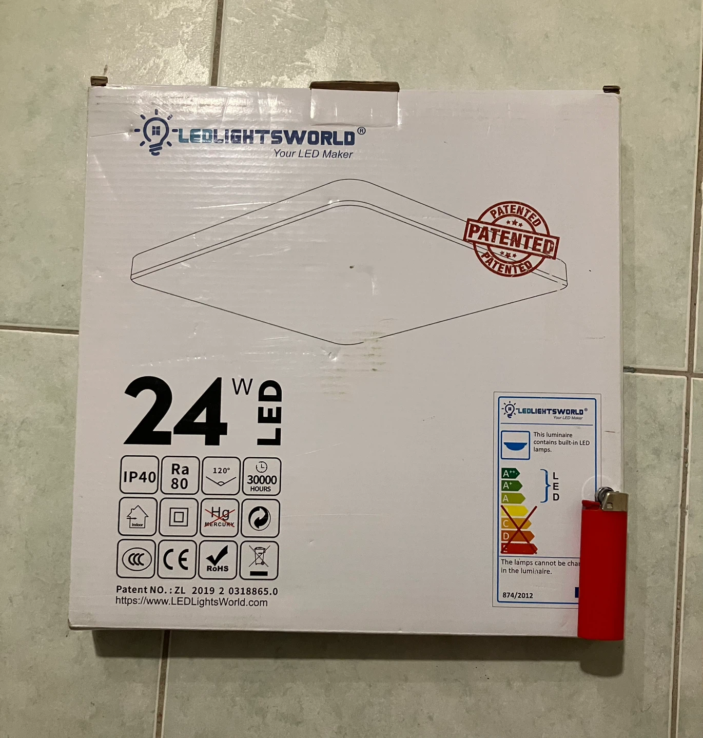 LEDLightsWorld 24W LED Flush Mount Ceiling Light Fixture x6 - photo 3