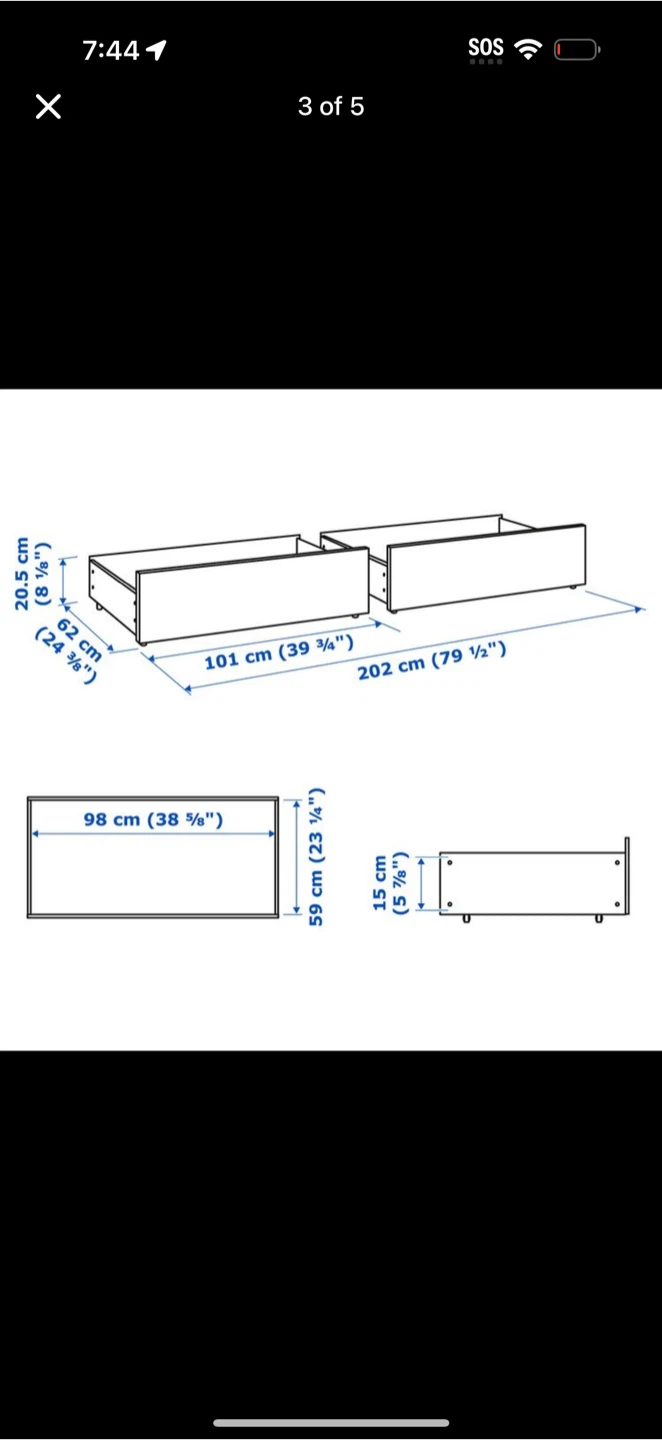 IKEA Underbed Drawers 2 sets - photo 2
