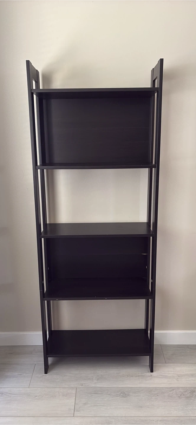 Espresso 5 tier Ladder bookshelf