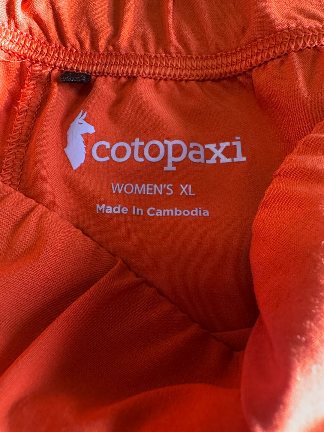 Cotopaxi Women's XL Orange Running Shorts