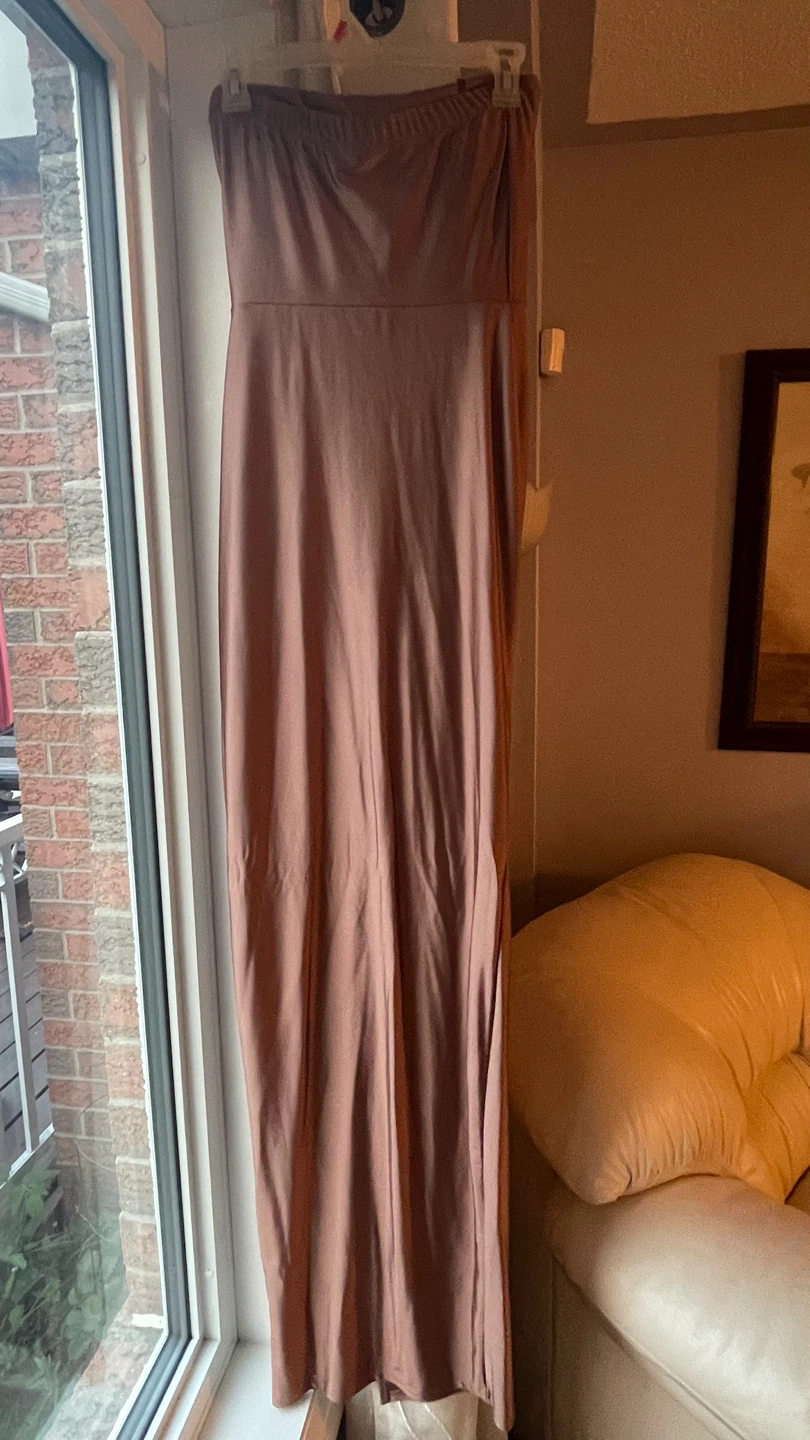 Windsor Strapless Maxi Dress - Satin - photo 2