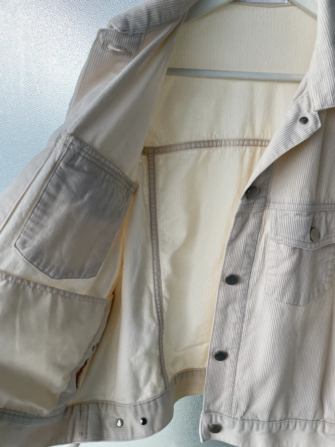UNIQLO Corduroy Jacket - Cream, size M - photo 4