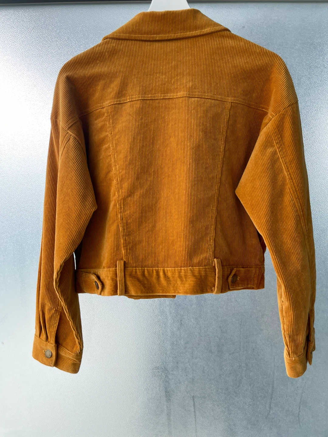 Urban Revivo Corduroy Trucker Jacket - Mustard Yellow - Size S - photo 4