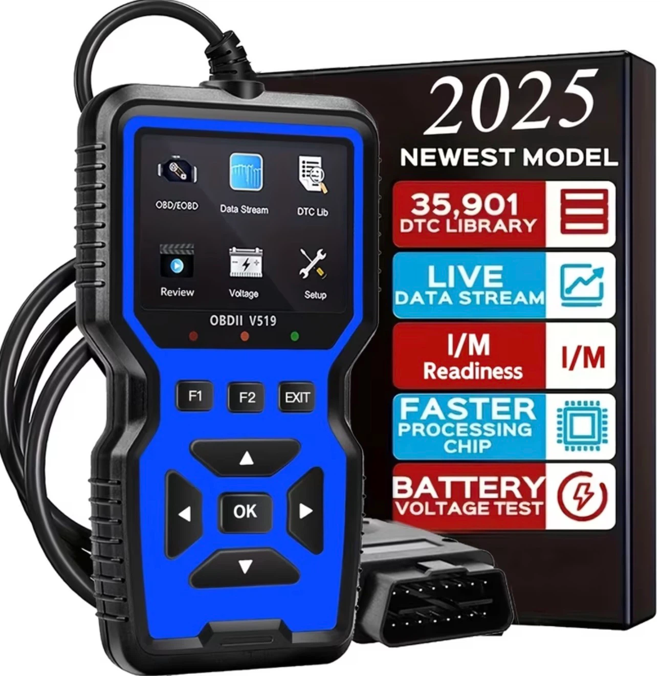OBDII V519 Scan Tool - 2025 Newest Model