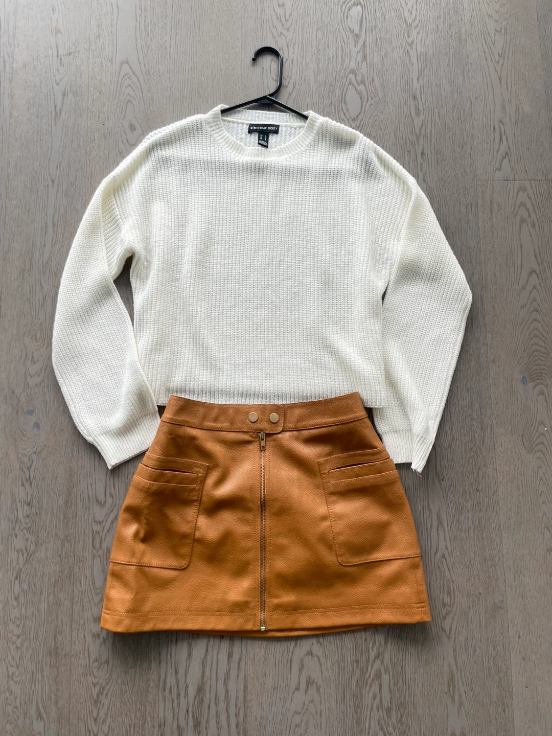 Streetwear Society White Knit Sweater - Size L