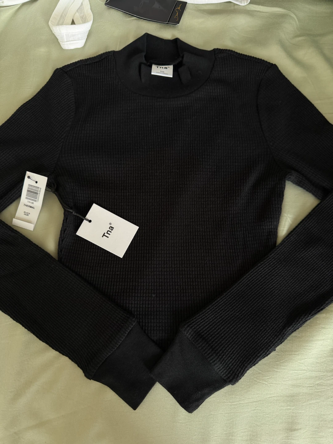 Tna Black Thermal Long Sleeve Top