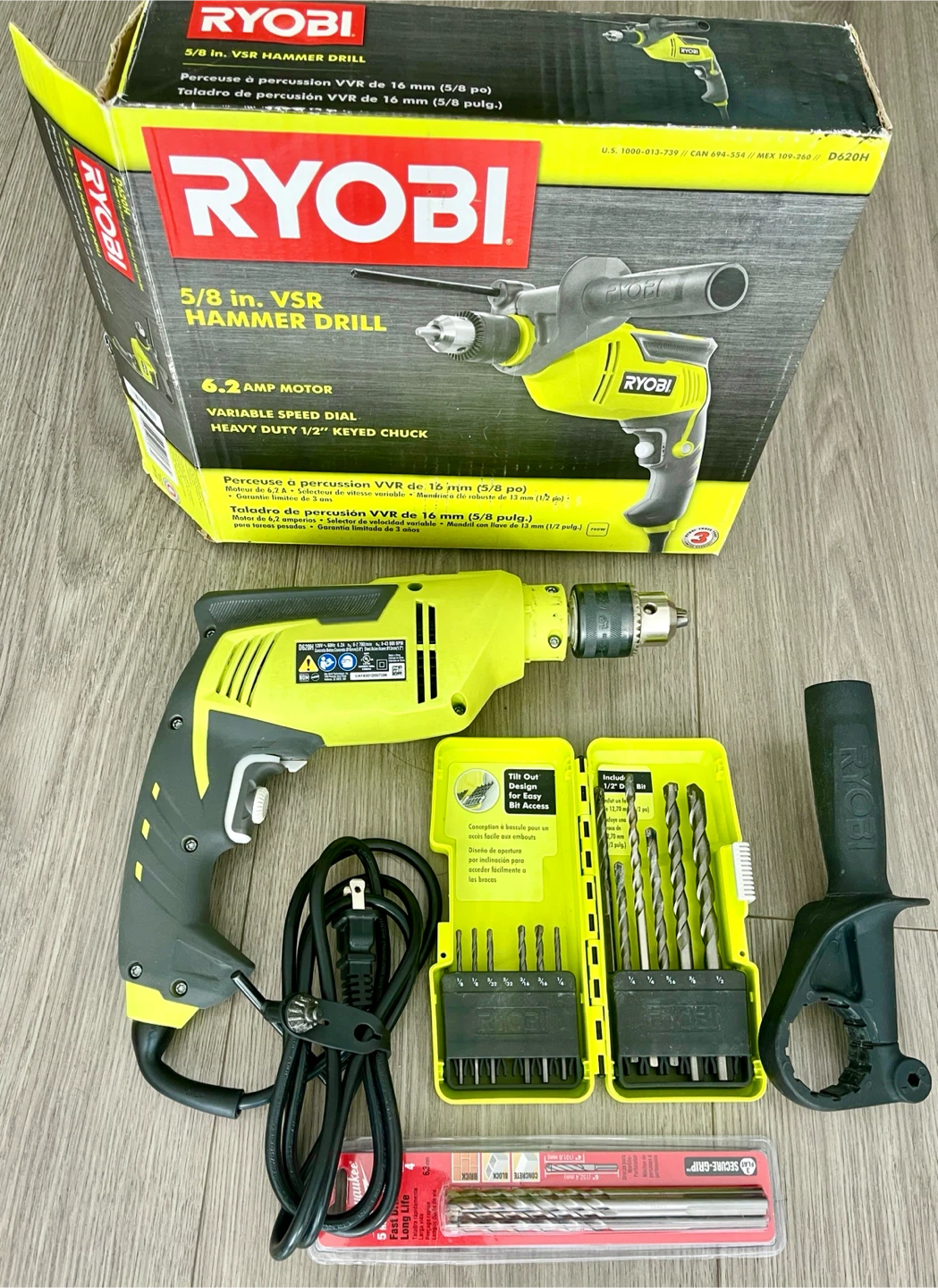 Ryobi 5/8 in. VSR Hammer Drill