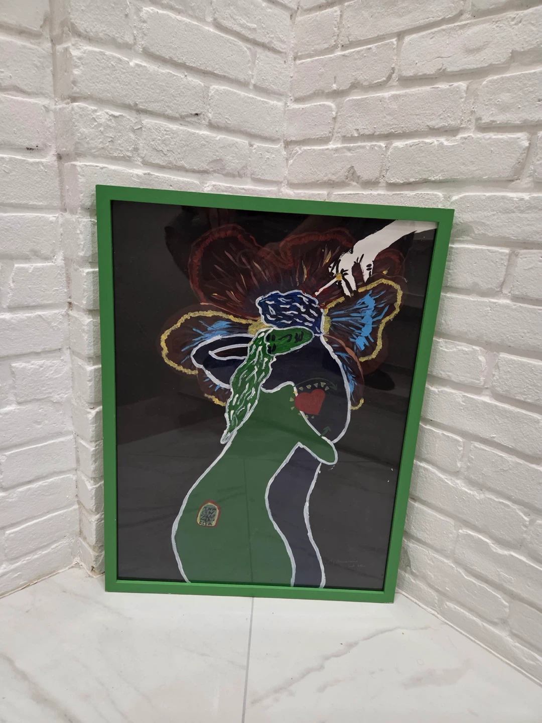 Framed Abstract Artwork