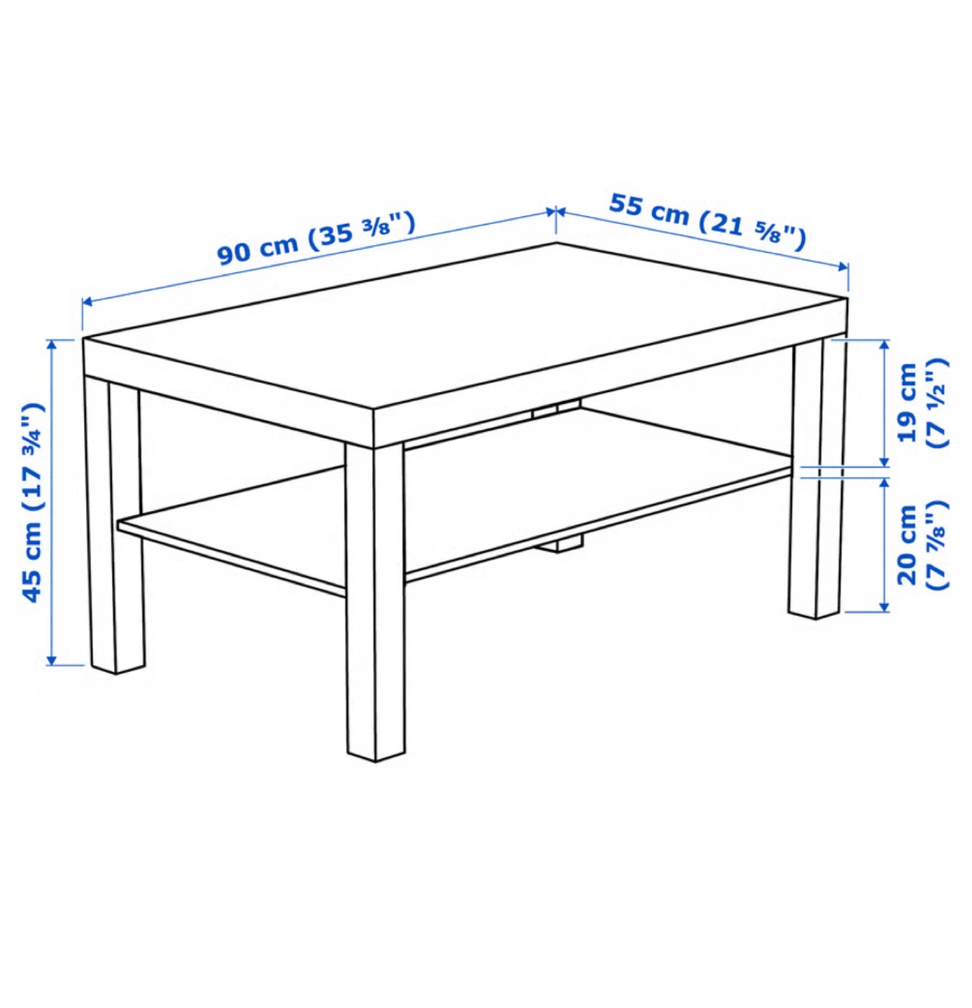 IKEA LACK Coffee table, white - photo 2