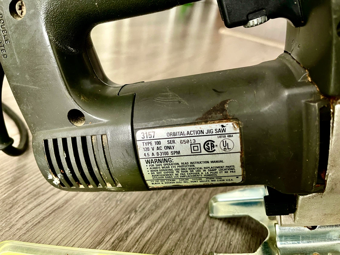 Black & Decker Orbital Action Jig Saw with Ryobi Blades - photo 3