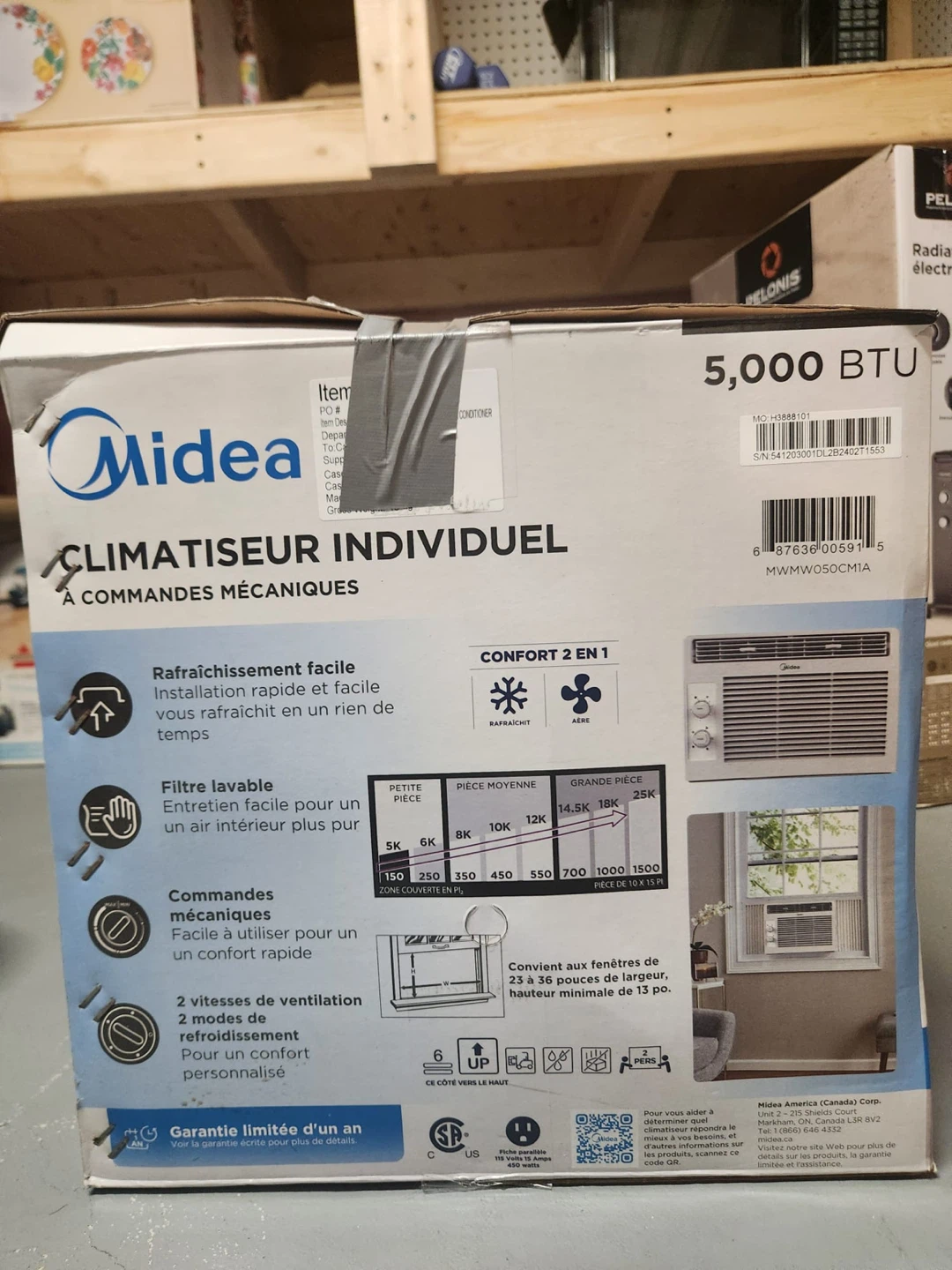 Window Air Conditioner (Midea 5000 BTU)