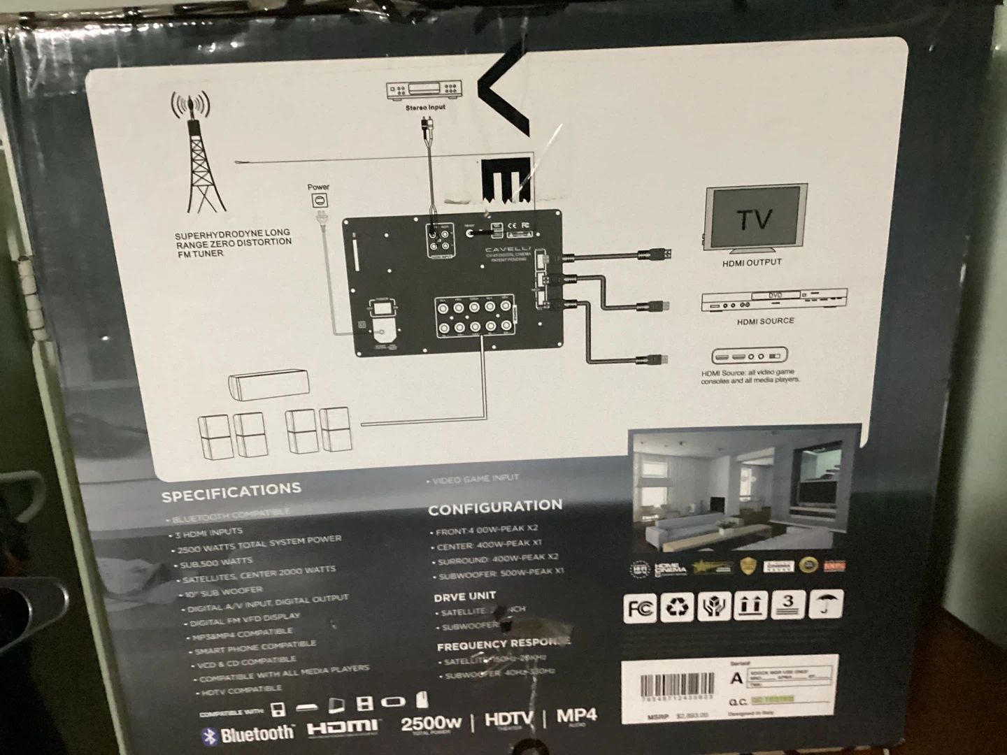 CAVELLI CV-45 5.1 Home Theater System never been used before - photo 2