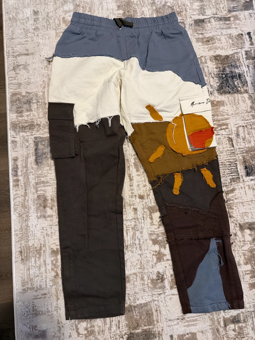 MANIER DE VOIR Patchwork Cargo Pants