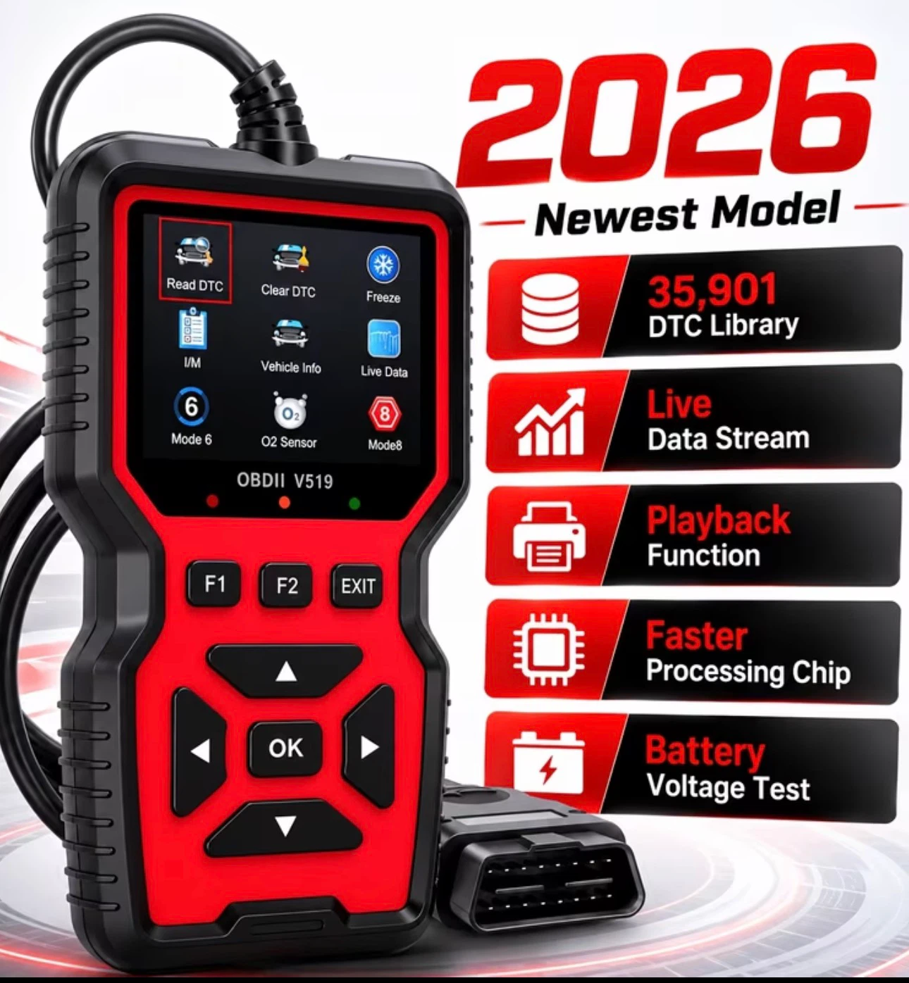 OBDII V519 Diagnostic Scan Tool