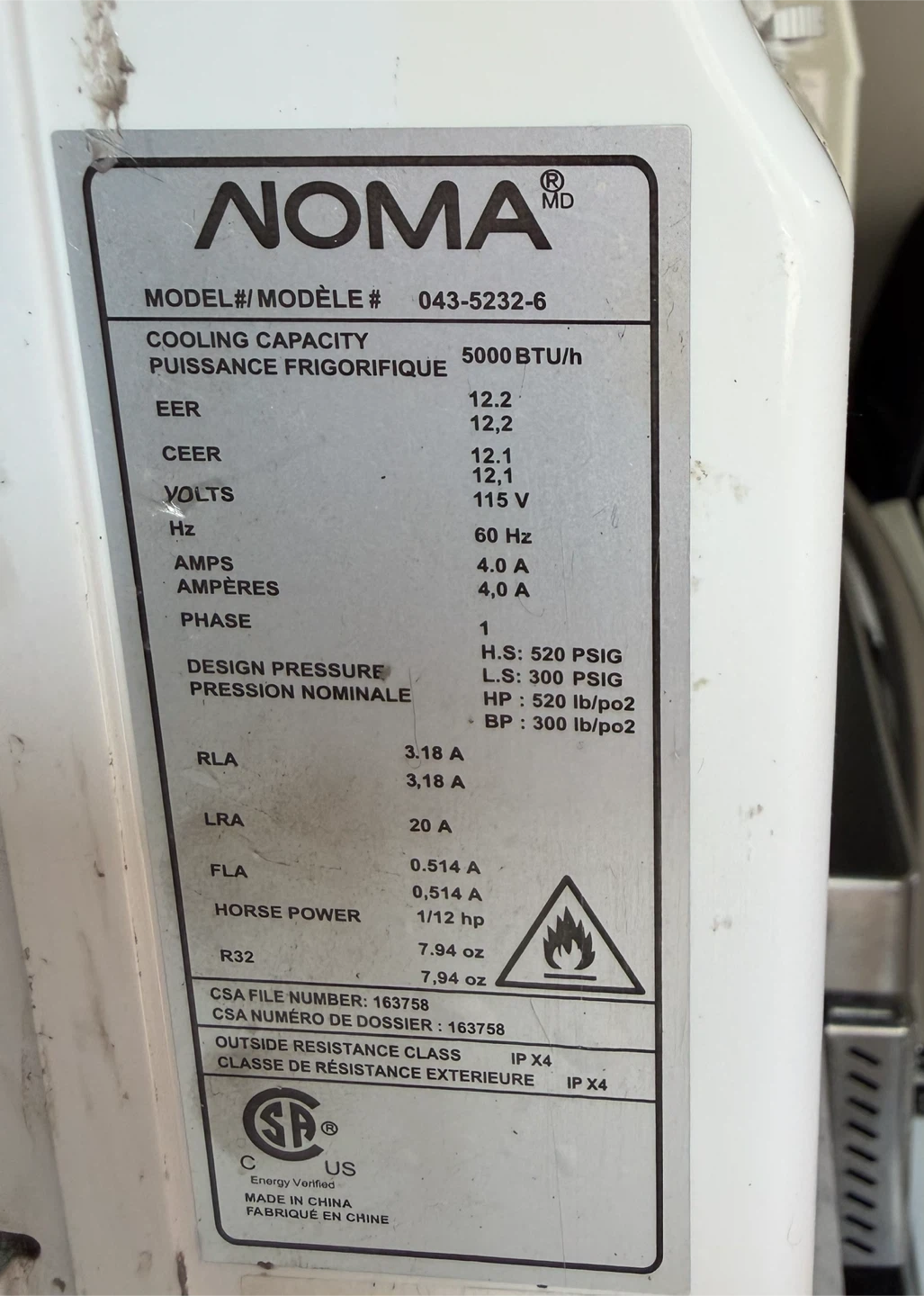 NOMA Window Air Conditioner - photo 2