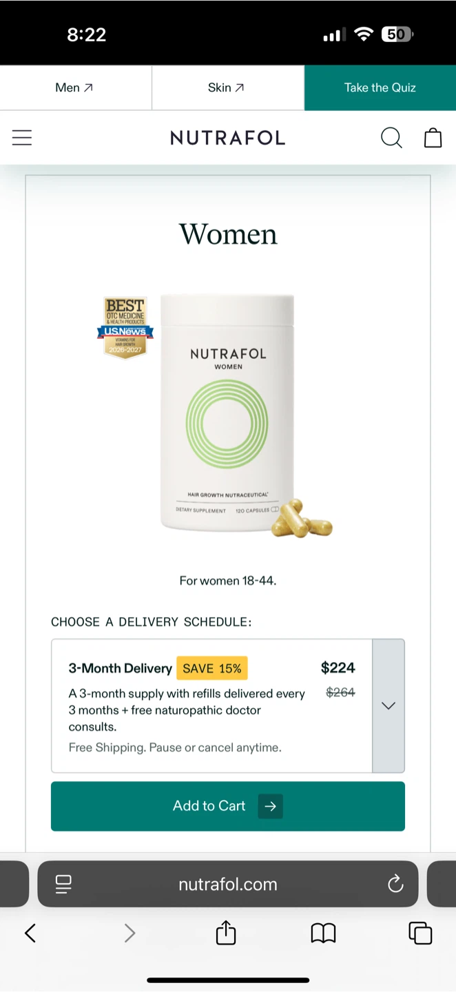 Nutrafol women hair supp - photo 2