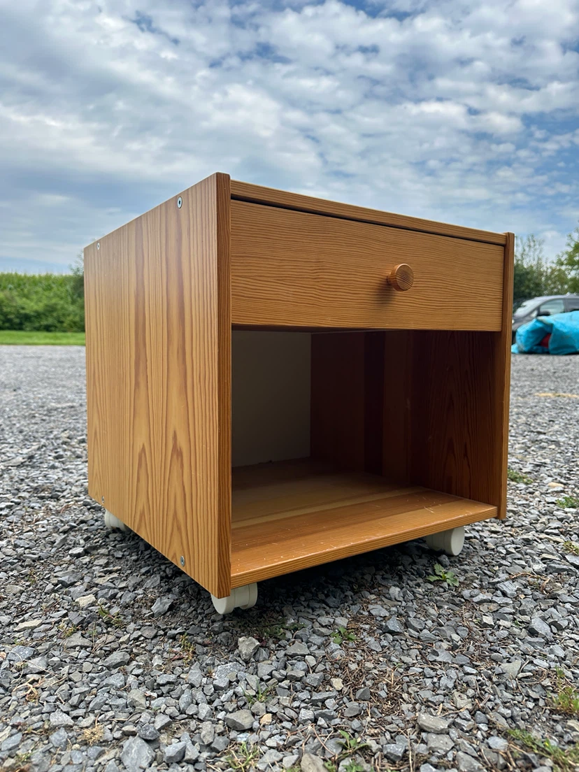 Vintage IKEA Pine Nightstand / Side Table (CAN DELIVER)