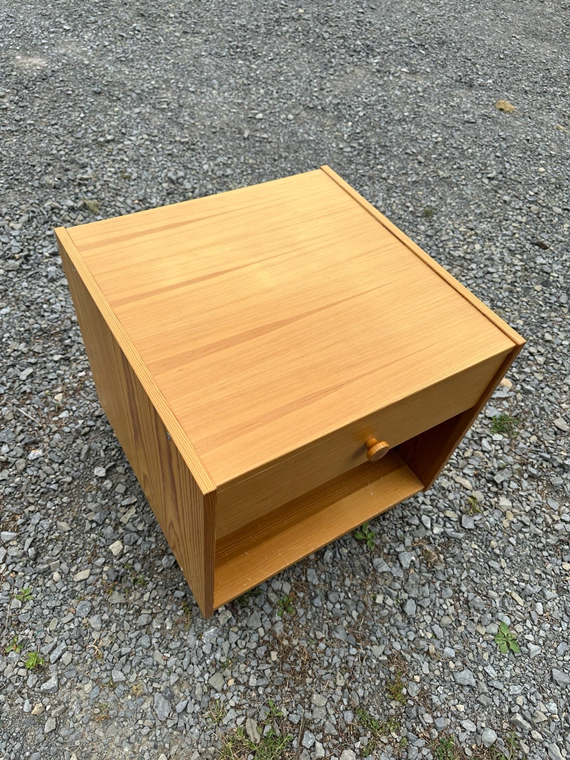 Vintage IKEA Pine Nightstand / Side Table (CAN DELIVER) - photo 4