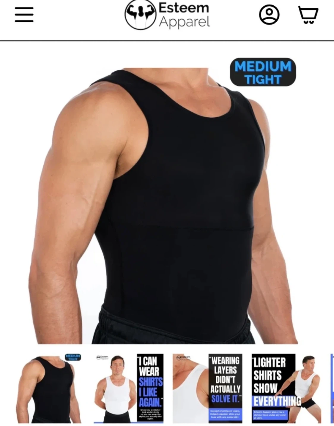 Esteem Apparel Men's Compression Tank Top