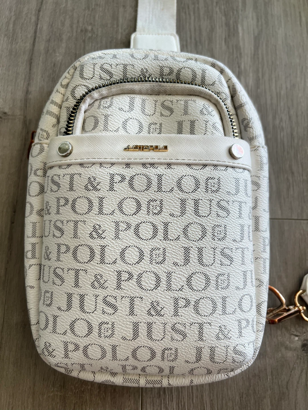 Just & Polo White Monogram Sling Bag - photo 2