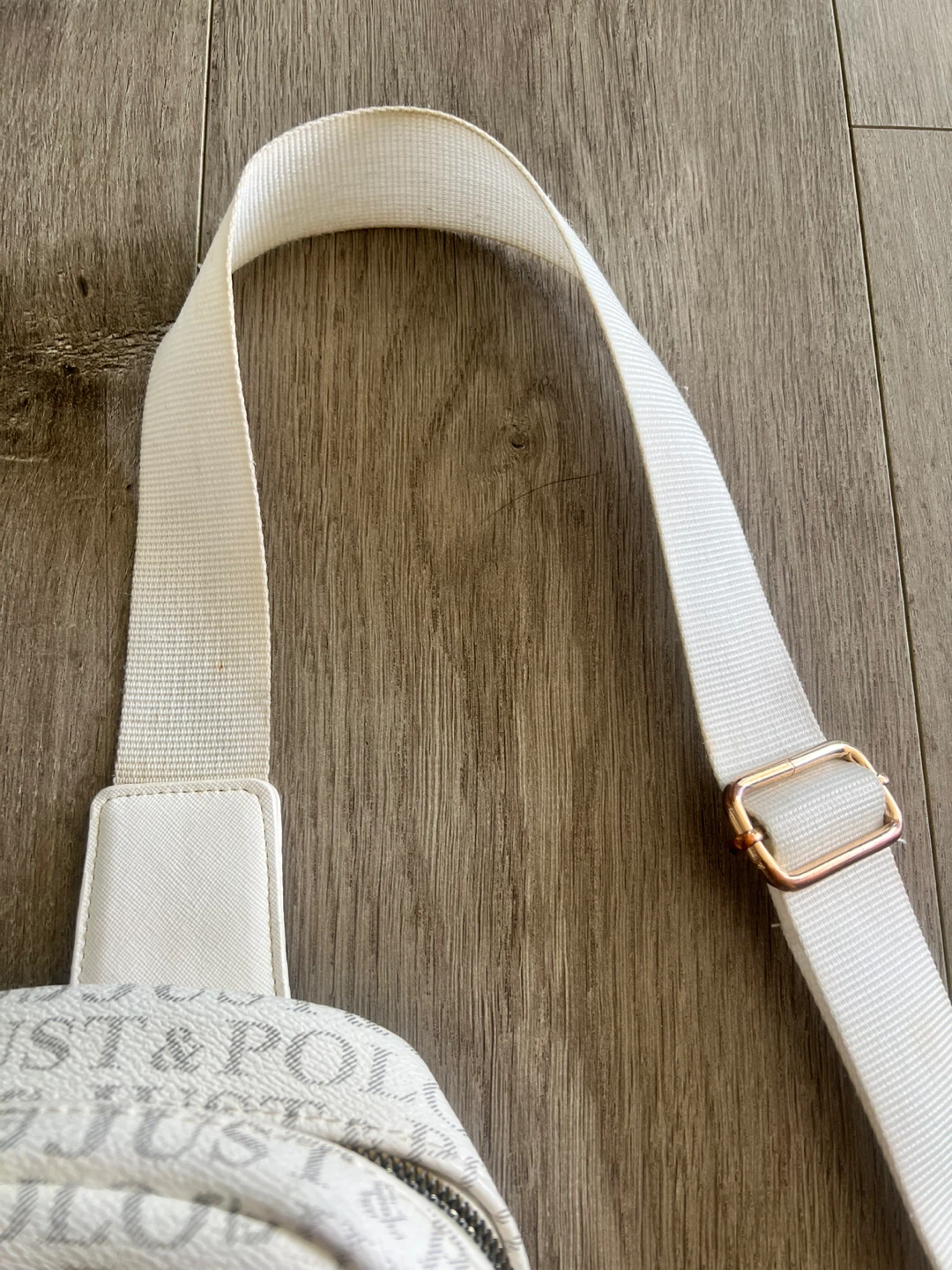 Just & Polo White Monogram Sling Bag - photo 4