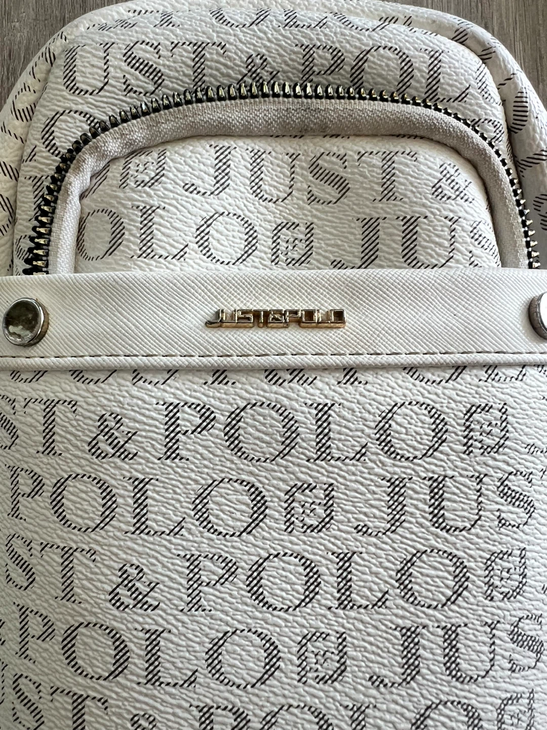 Just & Polo White Monogram Sling Bag - photo 5