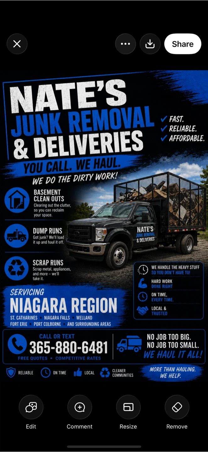 Nate's Junk Removal & Deliveries - Niagara Region