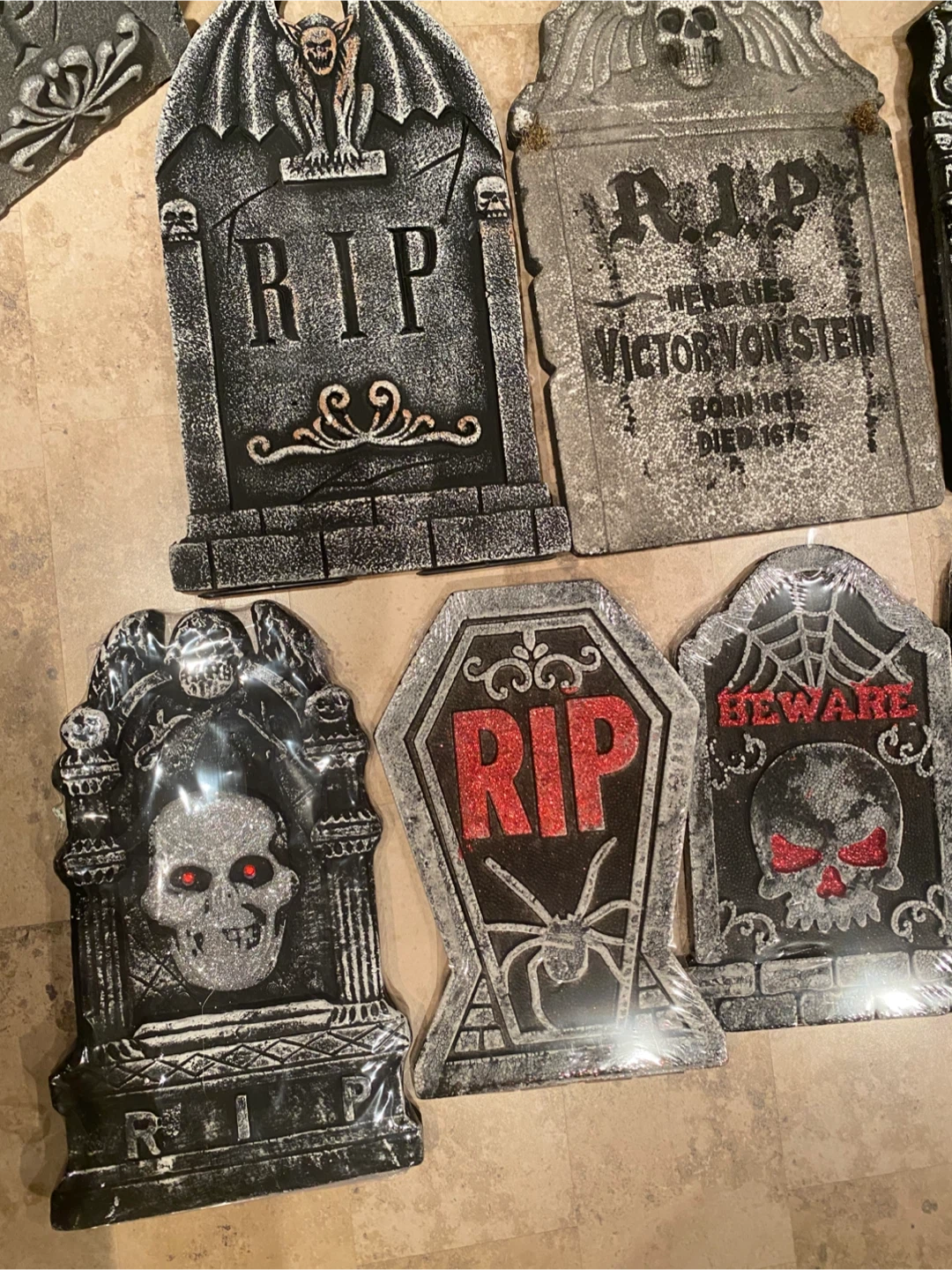 Halloween Tombstone Decorations (Set of 13) - photo 2