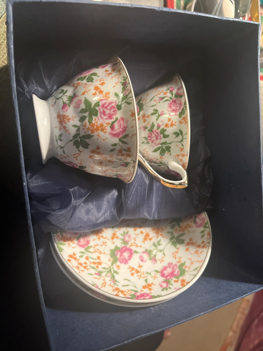 Adeline Fine Porcelain Teacup and Saucer Set