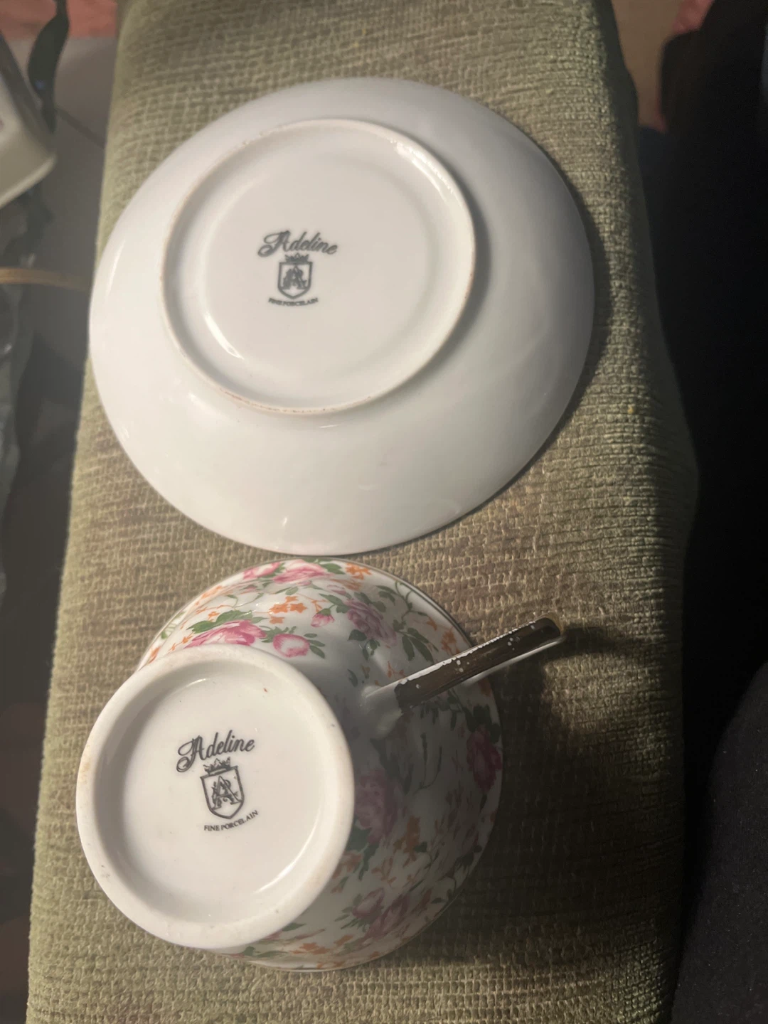 Adeline Fine Porcelain Teacup and Saucer Set - photo 2