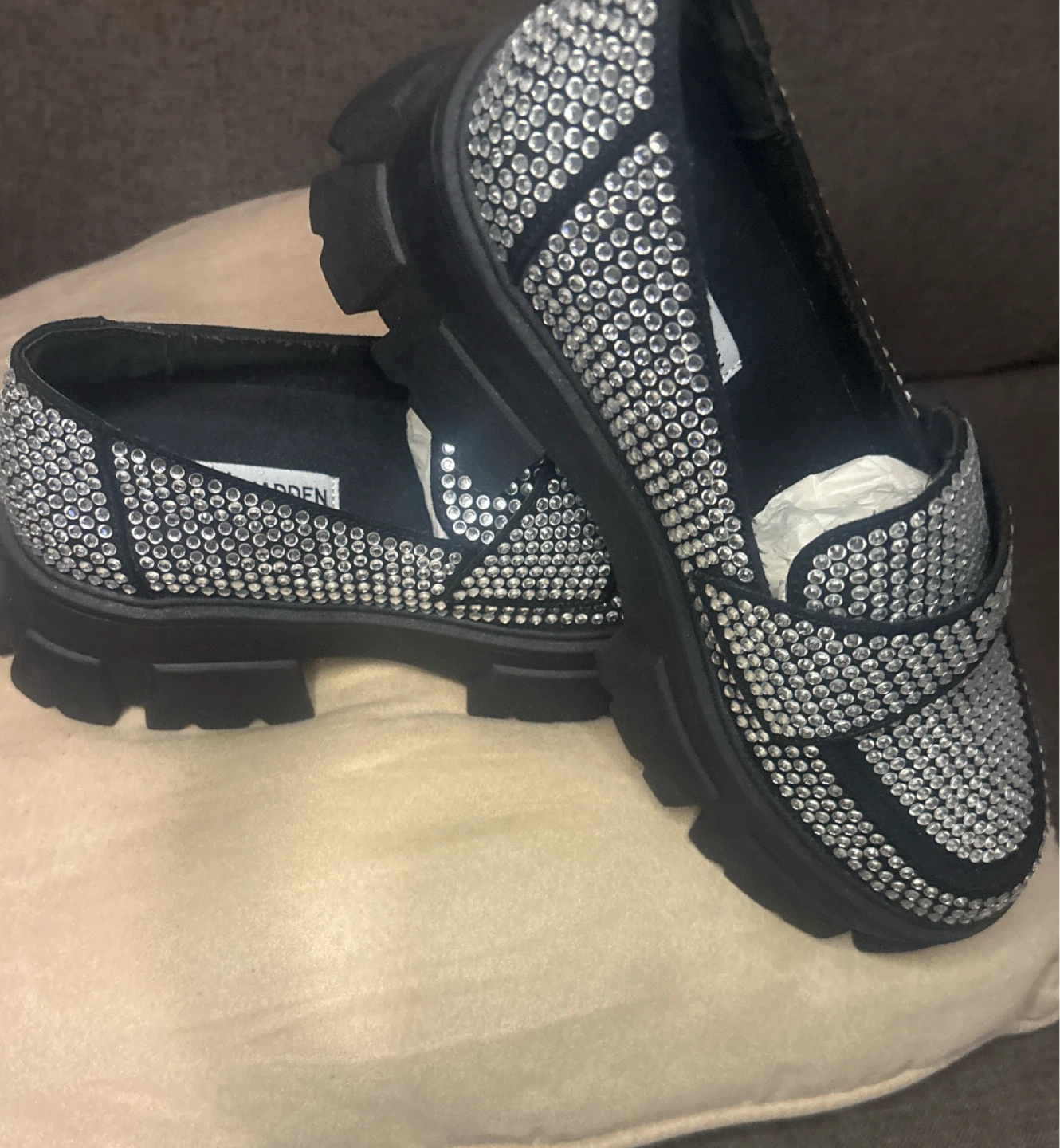 Steve Madden Rhinestone Loafer Shoes - photo 2