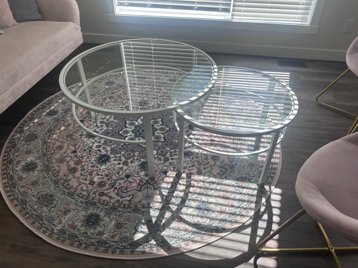 Round Floral Area Rug - photo 5