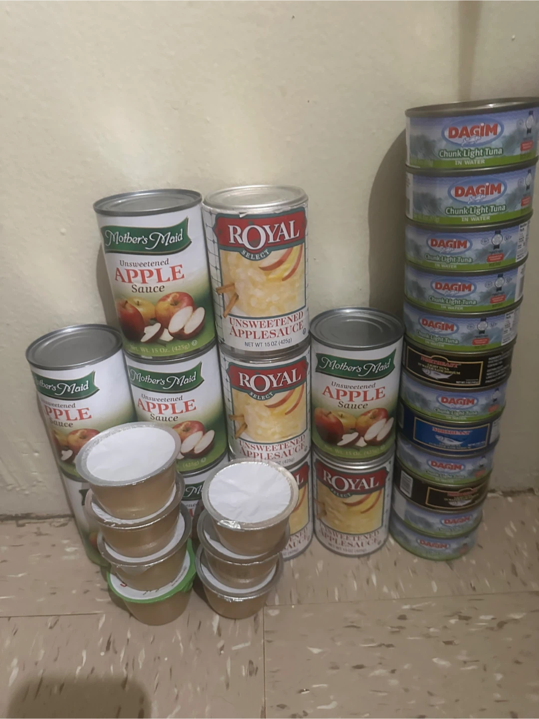 6. Mother's Maid & Royal Unsweetened Applesauce, Dagim Tuna