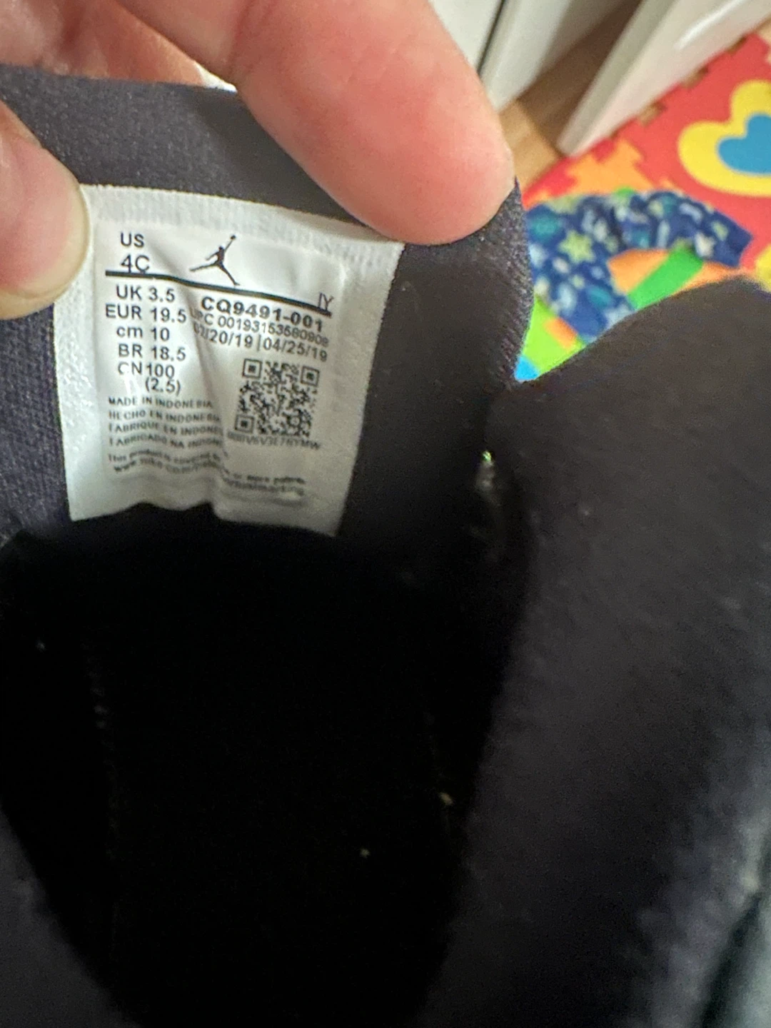 Jordan 6 Toddler Shoes - Black 4C - photo 4
