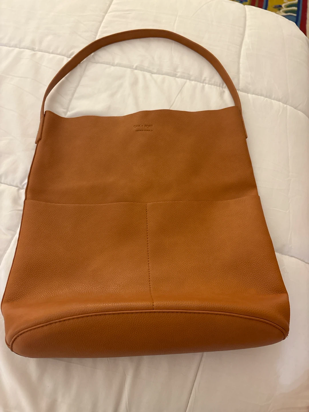 OAK + FORT Brown vegan Leather Tote Bag - photo 2