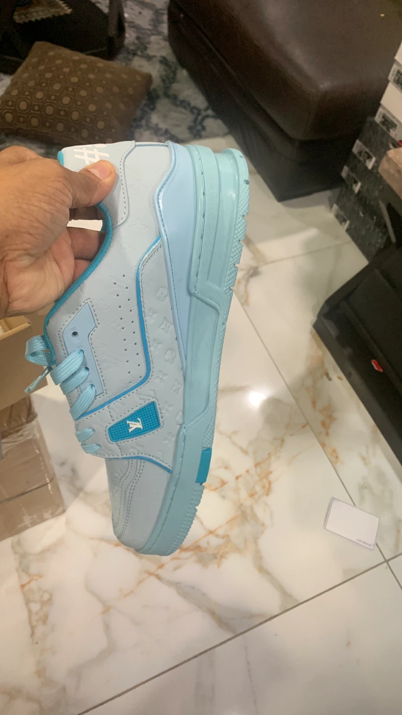 Louis Vuitton LV Trainer Light Blue - photo 3